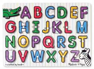 See Inside Alphabet Peg W-Puzz de Melissa & Doug