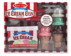 Scoop & Stack Ice Cream Cone Playset de Melissa & Doug