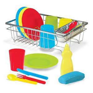 Let's Play House! Wash & Dry Dish Set de Melissa & Doug