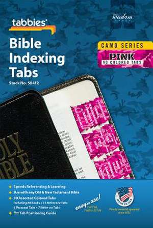 Camo 'Pink' Bible Indexing Tabs de Tabbies