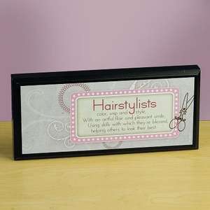 Hairstylist Mini Plaque de Abbey Press