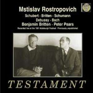 Recital M.Rostropowitsch de M. /Britten Rostropowitsch