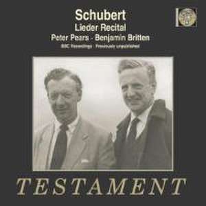 Lieder Recital de Peter/Britten Pears