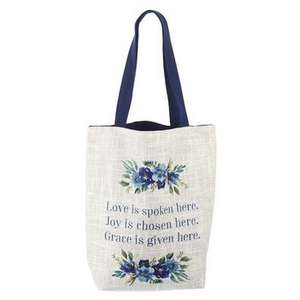 Tote Bag Canvas Love Joy Grace de Christian Art Gifts