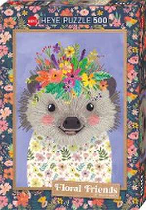 Funny Hedgehog, Floral Friends Puzzle 500 Teile de Mia Charro