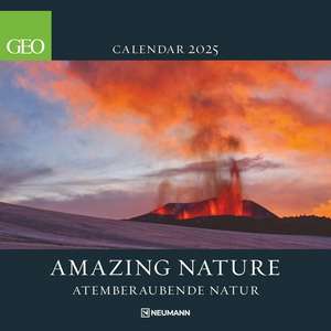 GEO Amazing Nature 2025 - Wand-Kalender - Broschüren-Kalender - 30x30 - 30x60 geöffnet de Neumann