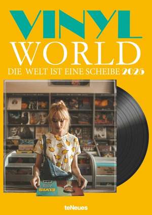 teNeues - Vinyl World 2025 Wandkalender, 29,7x42cm, Kalender mit der Kult- Kulturgeschichte rund um die schwarze Scheibe, spannende Bilder aus dem beliebten Fotoband "Vinyl World", mit Spiralbindung de Neumann Verlage