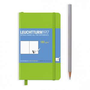 Agendă Sketchbook Leuchtturm (A6): Lime, Pocket