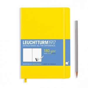 Agendă Sketchbook Leuchtturm (A5): Lemon, Medium