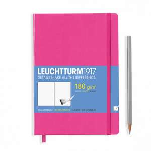 Agendă Sketchbook Leuchtturm (A5): New Pink, Medium