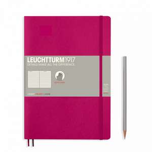 Agendă nedatată Leuchtturm Composition (B5): Berry, pagini liniate