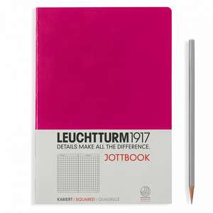 Agendă nedatată Leuchtturm Jottbook: Berry, Medium, pagini cu pătrățele