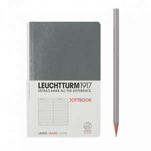 Agendă nedatată Leuchtturm Jottbook: Antracit, Pocket, pagini liniate