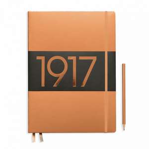 Agende Leuchtturm Special Metallic Edition 1917 (Hardcover): Copper, Master Slim, pagini albe