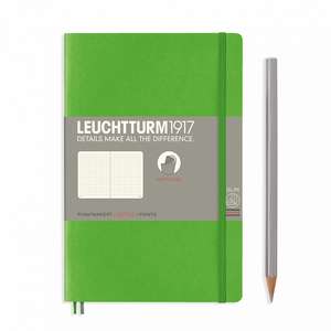 Agendă Leuchtturm Notes Paperback (B6+): Fresh Green, pagini punctate