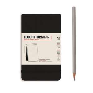 Leuchtturm Reporter Notepad Pocket, Black, Dotted A6 de Leuchtturm