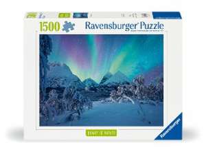 Adult puzzle 1500 Teile - Wenn die Nordlichter tanzen