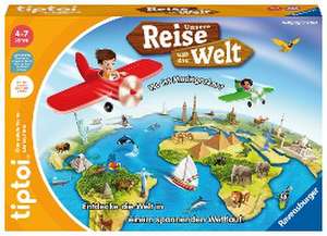 Ravensburger tiptoi Spiel 00117 Unsere Reise um die Welt - Lernspiel ab 4 Jahren, lehrreiches Geografiespiel für Jungen und Mädchen, für 1-4 Spieler de Wolfgang Dirscherl