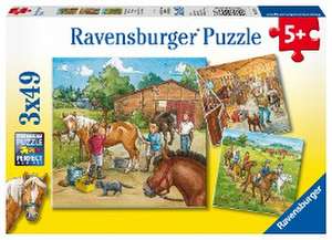 Mein Reiterhof. Puzzle (3 x 49 Teile)