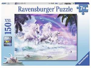 Einhörner am Strand. Puzzle 150 Teile XXL