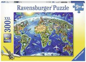 World Landmarks Map 300 PC Puzzle de Ravensburger