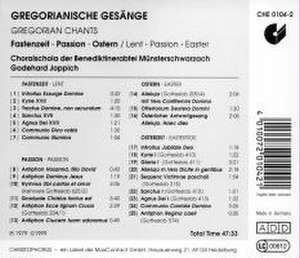 Gregorianische Gesänge-Fastenzeit,Passion,Ostern de Godehard Choralschola Münsterschwarzach/Joppich