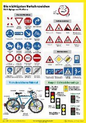 Die wichtigsten Verkehrszeichen. Poster gerollt de Heinrich Stiefel