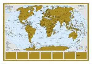 Scratchmap/Rubbelkarte THE WORLD de Heinrich Stiefel