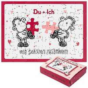 Sheepworld Puzzle aus 35 Teilen "Du + Ich, Wir gehören zusammen"