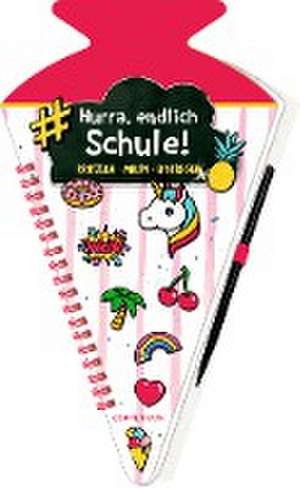 Schultüten-Kratzelbuch - Funny Patches - Hurra, endlich Schule! (pink) de Felix Möller