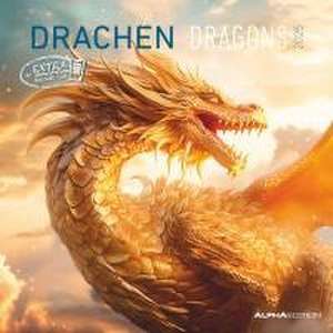 Drachen 2025 - Broschürenkalender 30x30 cm (30x60 geöffnet) - Kalender mit Platz für Notizen - Dragons - Bildkalender - Planer de Alpha Edition