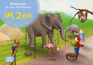 Im Zoo mit Emma und Paul. Kamishibai Bildkartenset. de Monika Lehner