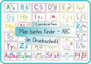 Mein buntes Kinder-ABC Druckschrift mit Umlauten, Doppellauten und Sp, St, Sch und Pf de Helga Momm