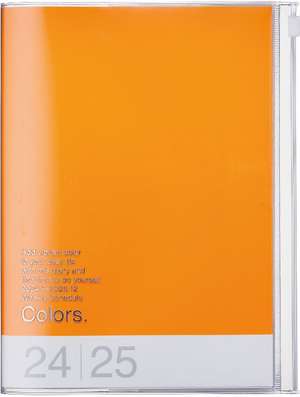 MARK'S 2024/2025 Taschenkalender A5 vertikal, COLORS // Orange de MARK'S Inc.