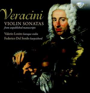 Violin Sonatas From Unpublished Manuscripts de Valerio/Del Sordo Losito