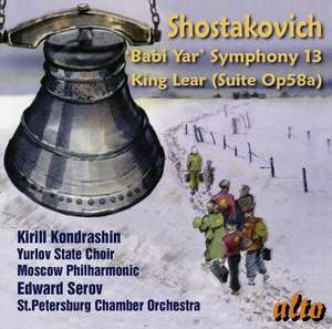 Sinfonie 13 "Babi Yar";Incidental Music for Ki de Kondrashin/Moscow PO/Serov/St. Petersburg CO