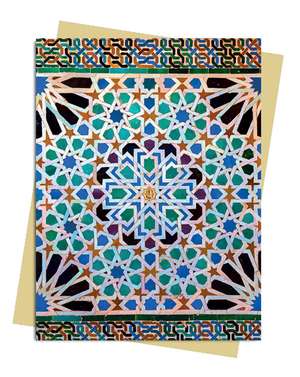 Alhambra Palace Tiles Greeting Card: Pack of 6 de Flame Tree Studio