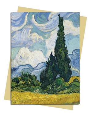 Van Gogh: Wheat Field with Cypresses Greeting Card: Pack of 6 de Flame Tree Studio