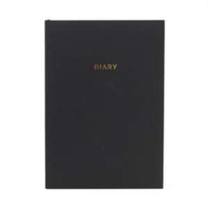 COLOURBLOCK A5 UNDATED DIARY DTP BLACK