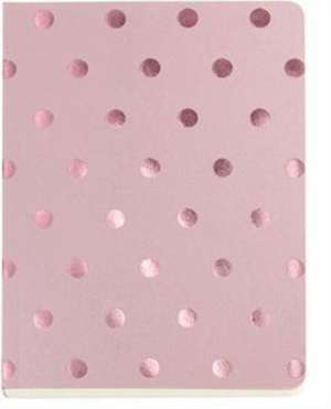 Shimmer Midi Polka Blush A6 Notebook