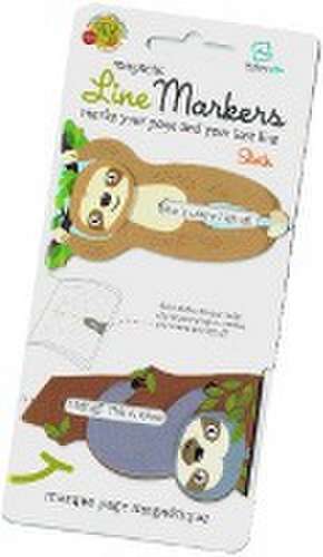 Line Markers (Sloth/Faultier) | Magnetische Lesezeichen | 2er Set de Thinking Gifts