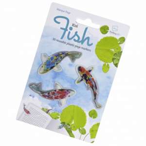 Stikki Marks 30 Mini-Lesezeichen (Koi Fish) | selbsthaftend | wiederablösbar de Thinking Gifts