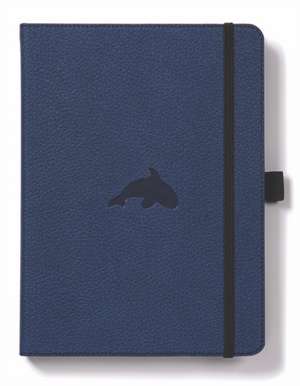 Dingbats A5+ Wildlife Blue Whale Notebook - Graph