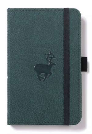 Dingbats A6 Pocket Wildlife Green Deer Notebook - Lined