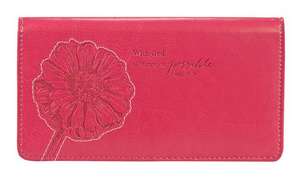 Pink Checkbook Cover with God MT 19