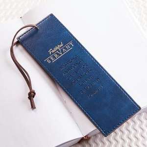 Lux-Leather Pagemarker Faithful Servant 2 Chronicles 15 de Christian Art Gifts