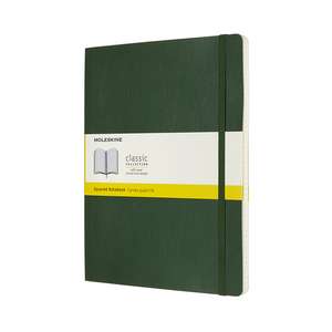 Moleskine Extra Large Squared Softcover Notebook: Myrtle Green de Moleskine