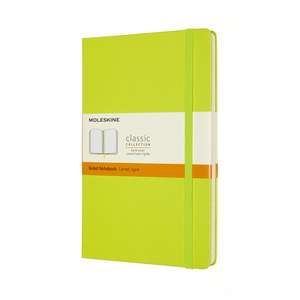 Moleskine Large Ruled Hardcover Notebook: Lemon Green