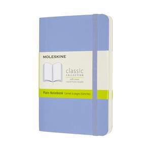 Moleskine Pocket Plain Softcover Notebook: Hydrangea Blue