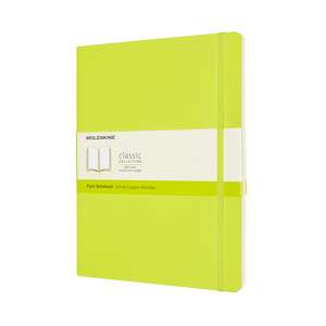 Moleskine Extra Large Plain Softcover Notebook: Lemon Green